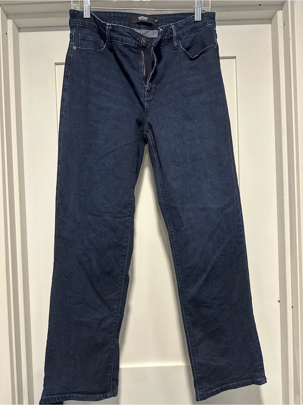 Hudson Jeans Women's Ankle Straight Dark Blue Denim, size 8
